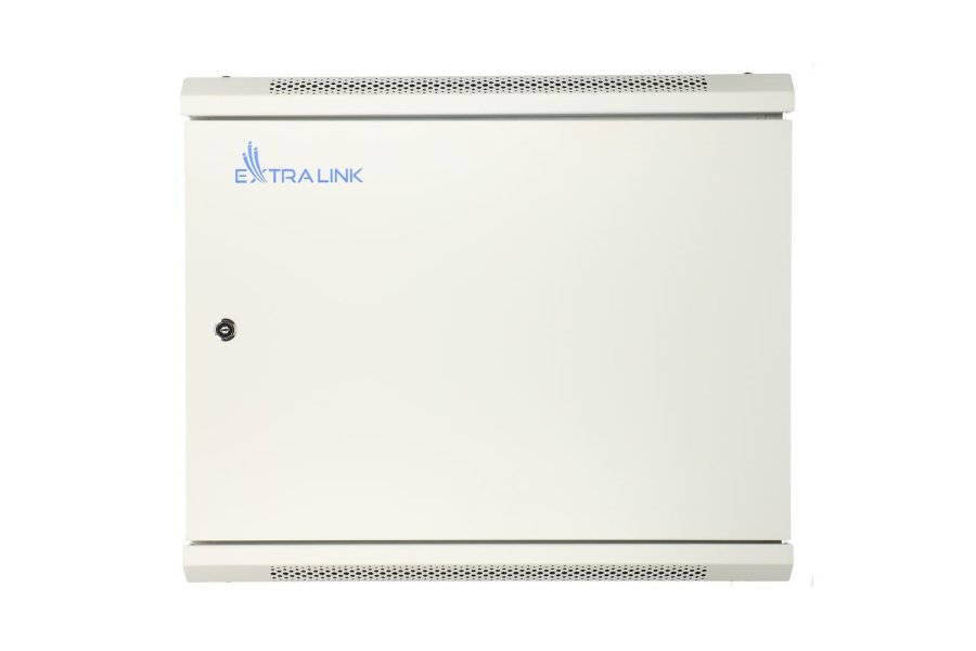 Extralink 9U 600X600 ASP WALL-MOUNTED RACKMOUNT CABINET METAL DOOR GRAY Vgmonteret stativ Gr #3