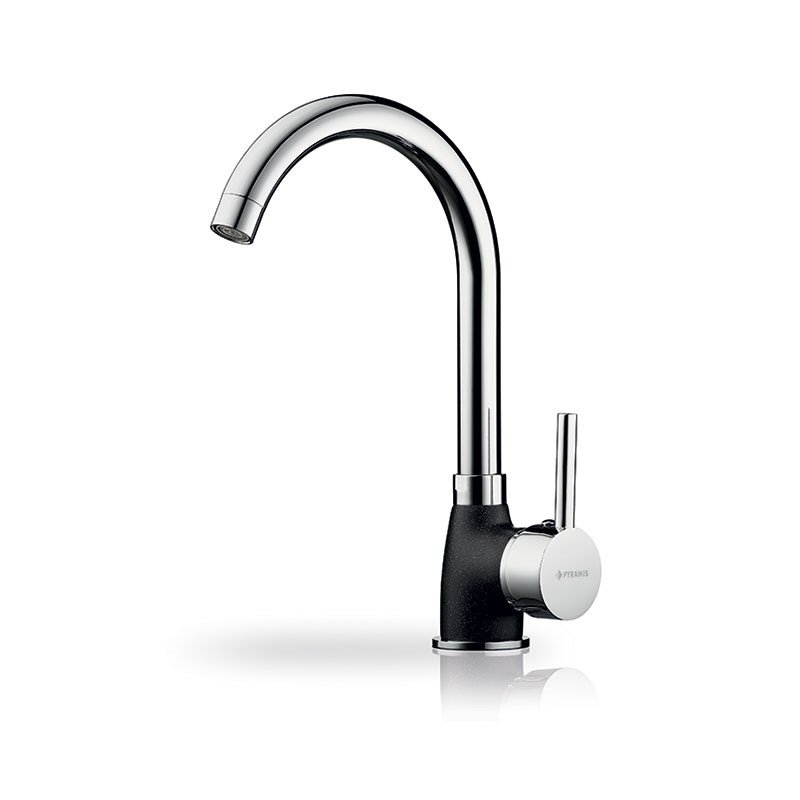 Pyramis Bello Duo kkkenarmatur 090927138 Granit, slv/sort prikket #1