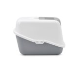 SAVIC Nestor Hvid-Gr - Lukket kattebakke - 56x39x38,5 cm - 1 stk #5