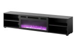 RTV-skab POLO 180x33x39 sort + pejs sort #1
