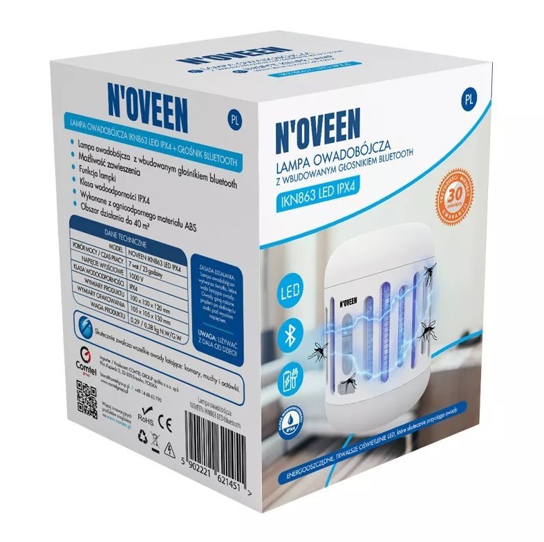 Insektbek�mpelseslampe med bluetooth-h�jttaler N'oveen IKN863 LED IPX4 #2