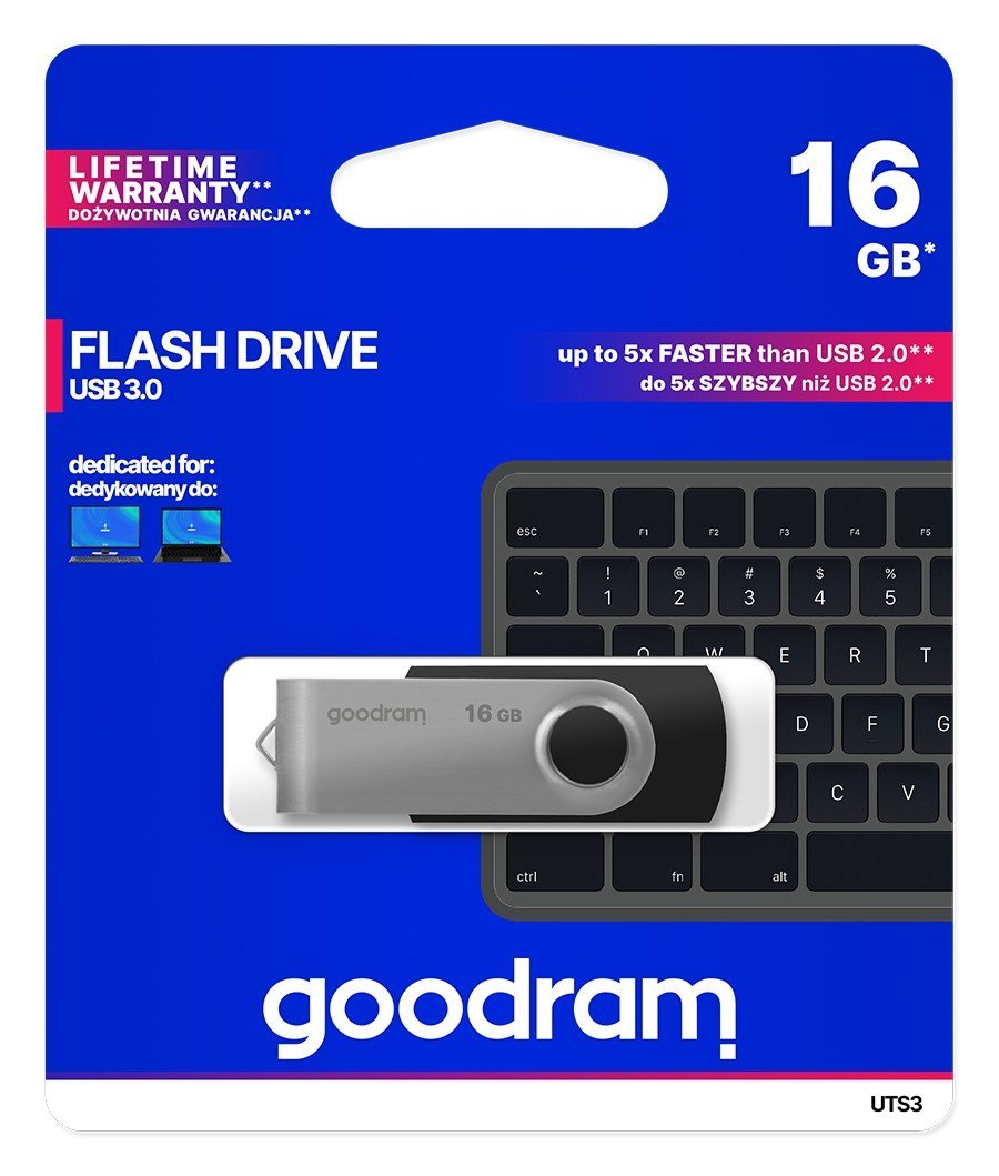 Goodram UTS3 USB-ngle 16 GB USB Type-A 3.2 Gen 1 (3.1 Gen 1) Sort #5