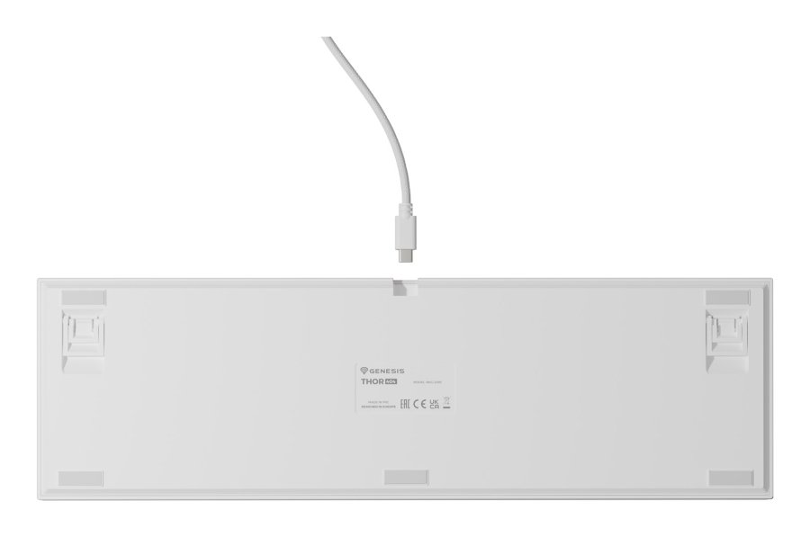 KLAWIATURA DLA GRACZY GENESIS THOR 404 US PODWIETLENIE RGB MECHANICZNA BIAA GATERON YELLOW PRO #4