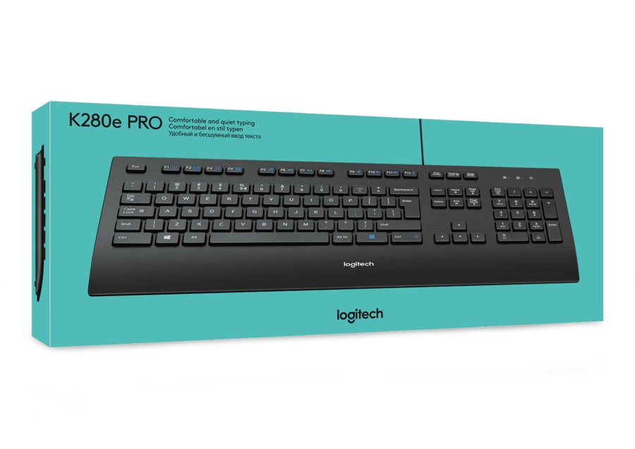 Logitech K280E Pro f/ Business tastatur Kontor USB QWERTY US International Sort #11