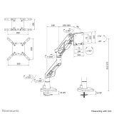 Neomounts DS70-256BL1 sk�rmbeslag og -stativer 144,8 cm (57