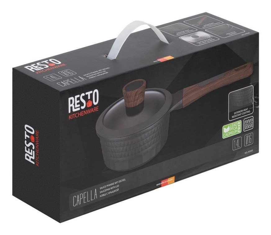 Resto Kitchenware 93500 sovsegryde 1,4 L Rund Sort, Tr #34