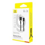 Baseus Dura USB Type A til Type C 60 W hurtigopladningskabel 2 m Sort, Guld #6