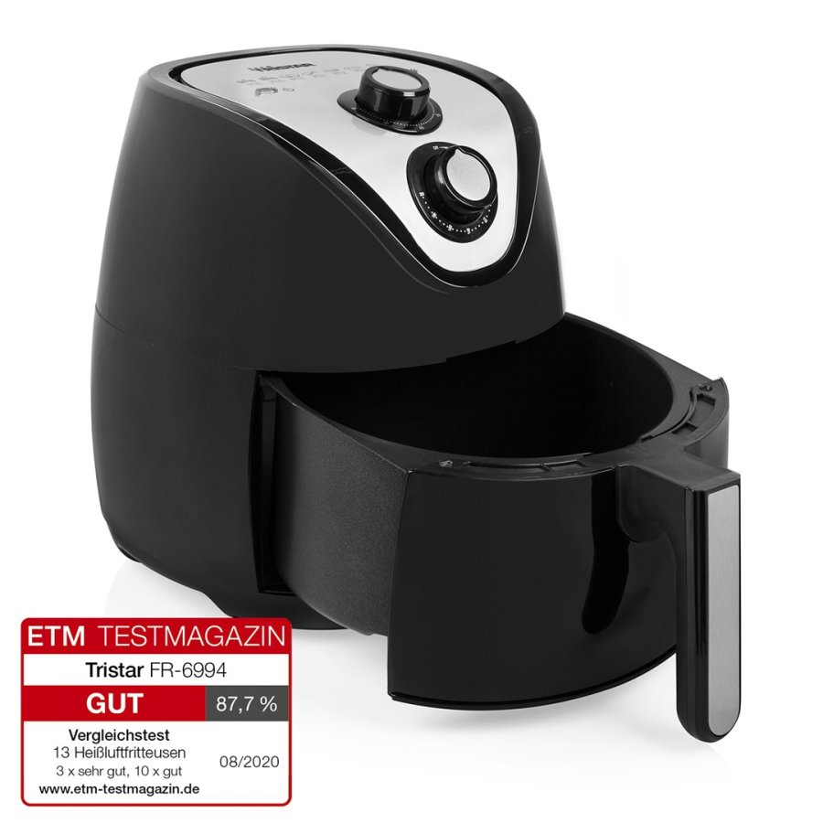 Tristar FR-6994 frituregryde Enkelt 4,5 L Enkeltstende 1500 W Varmluftsteger Sort, Slv #23