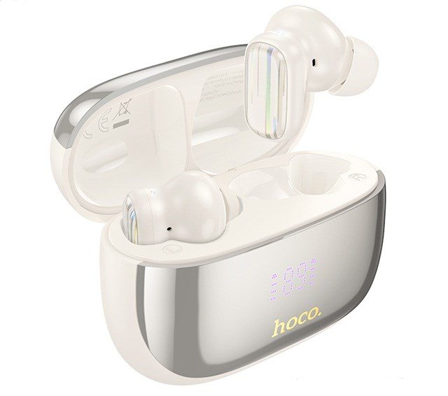 Hoco EQ20 Rhyme Trdlst headset i rerne Opkald/musik Bluetooth Hvid #1
