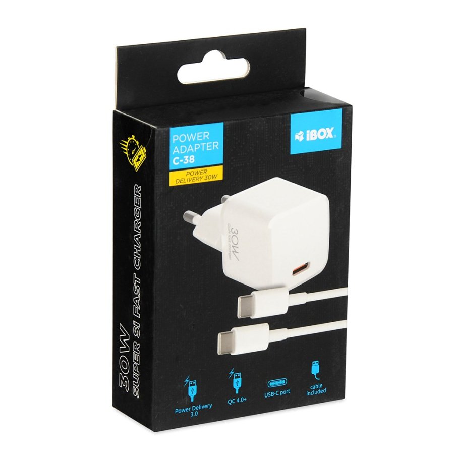 Rejselader I-BOX C-38 PD30W, hvid #5