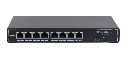 Dahua Technology SMG1008 netv�rksswitch Ikke administreret 2.5G Ethernet (100/1000/2500) Sort #1