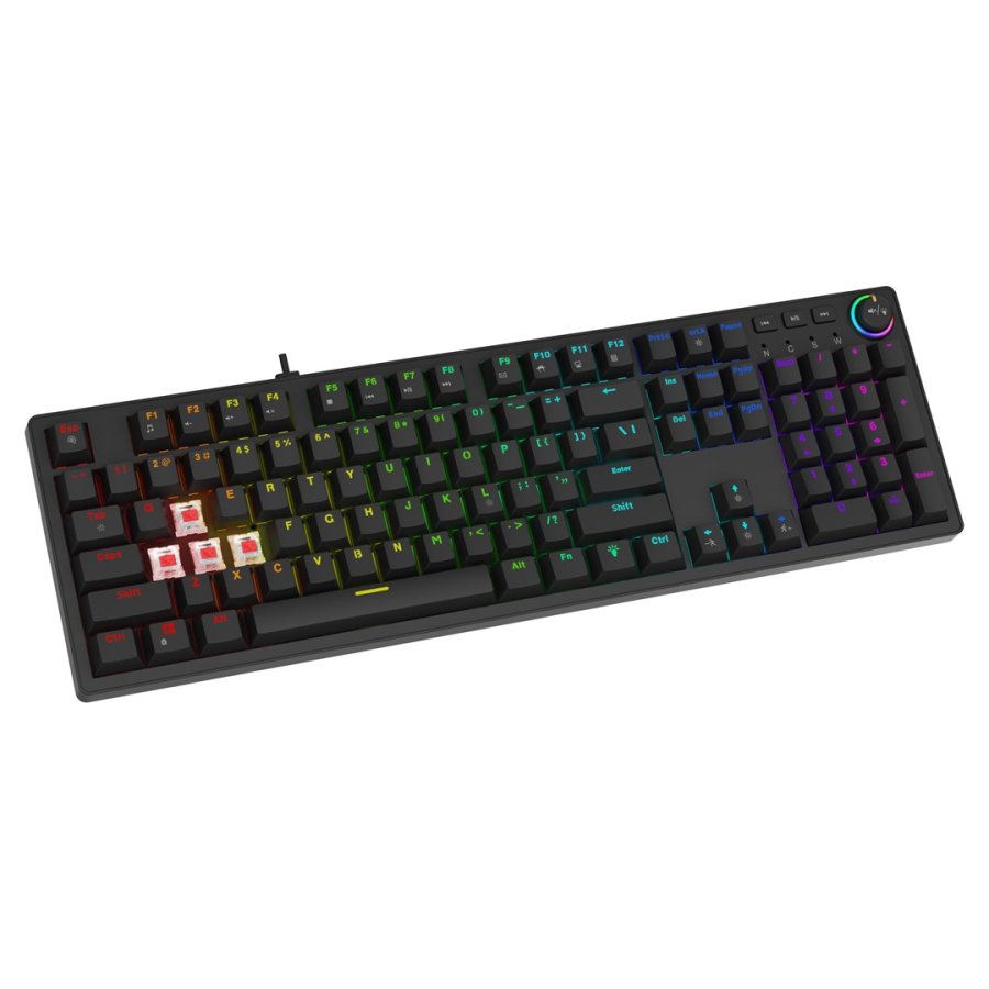 SAVIO STYX Clavier mcanique Outemu Peach Silent, Hot Swap, RGB #9