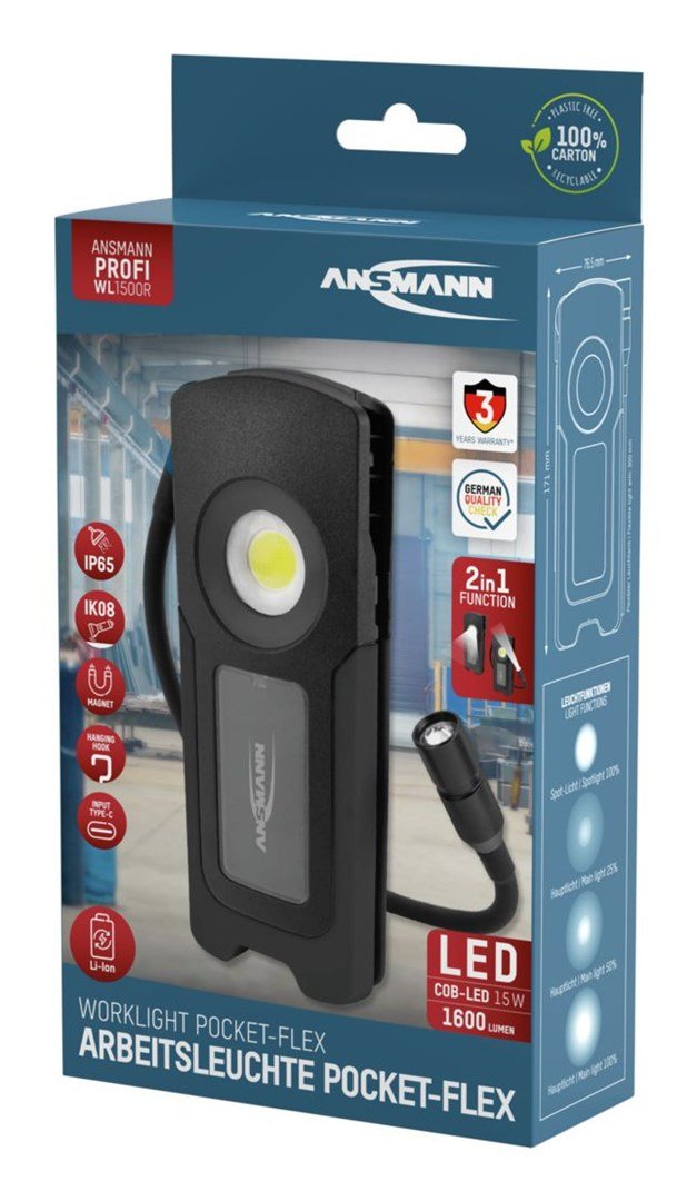 Ansmann WL1500R inspektionslampe 7000 K LED #3