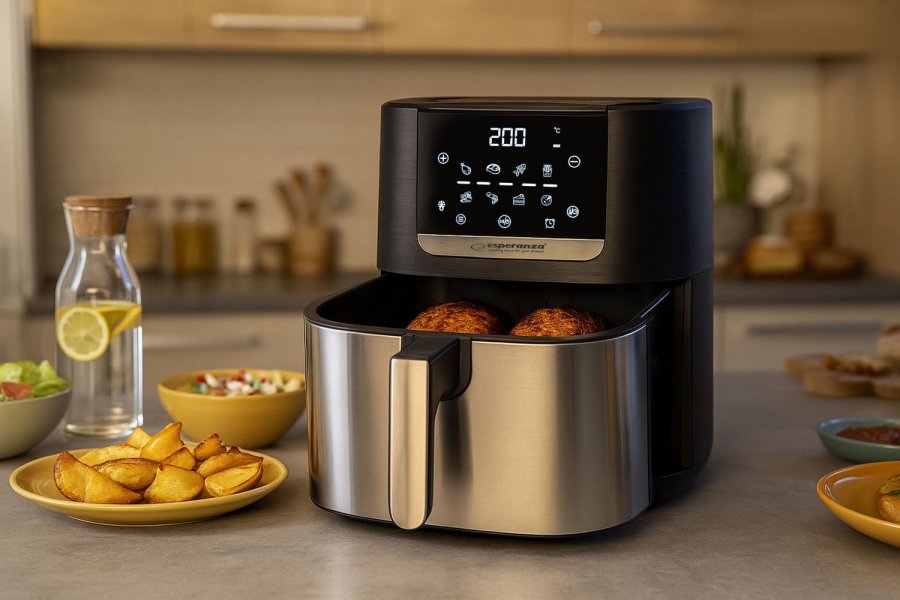 Esperanza EKA004 Fedtfri frituregryde 8L, 1700W Inox #2