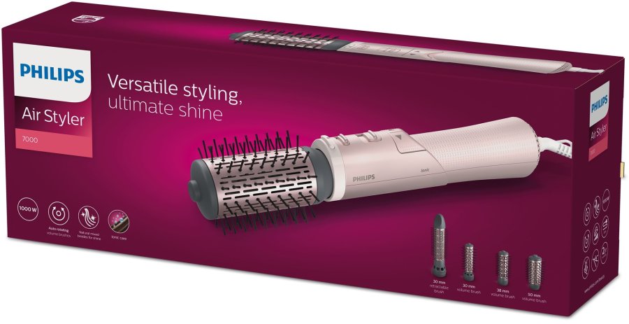 Philips 7000 series BHA735/00 hrstyler Varmluftsbrste Varm Lyserd 1000 W 1,8 m #4