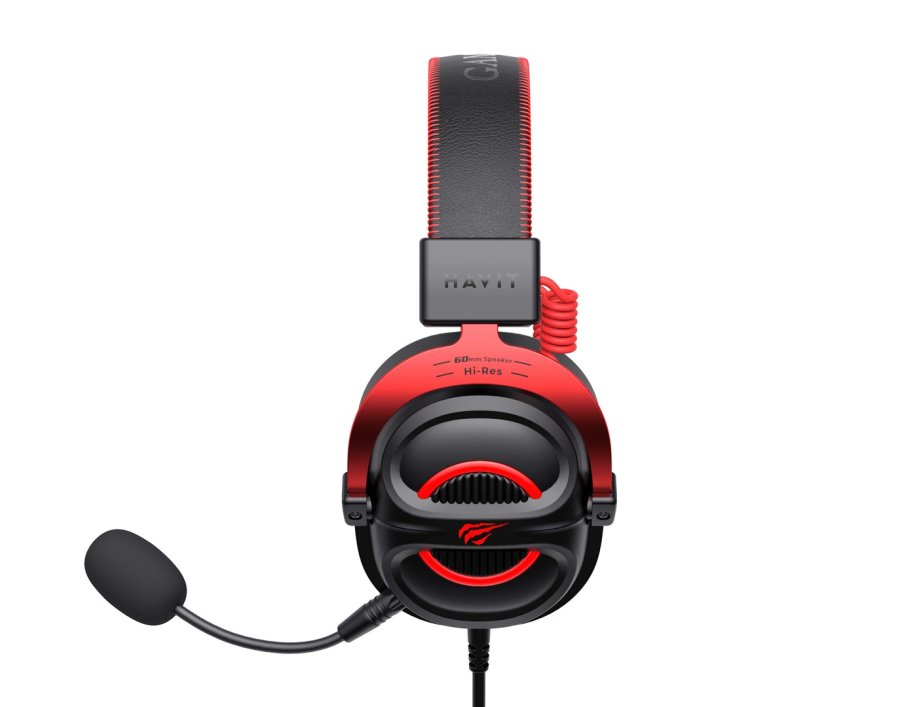Havit H2002E Pro Headset Ledningsfrt Spil Sort, rd Schwarz, rot #4
