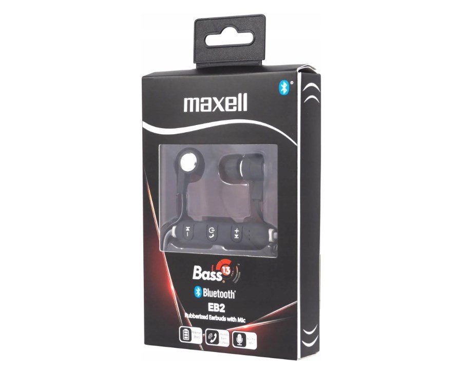 MAXELL Tr�dl�se Bluetooth-�retelefoner BASS-13 BT EP BLACK #2