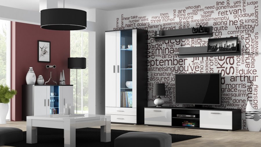Cama SOHORTV180CZ/BI TV stativ & underholdningscenter 1 hylder #3