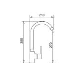 PYRAMIS LUNGO Kkkenarmatur 090930001 krom #2