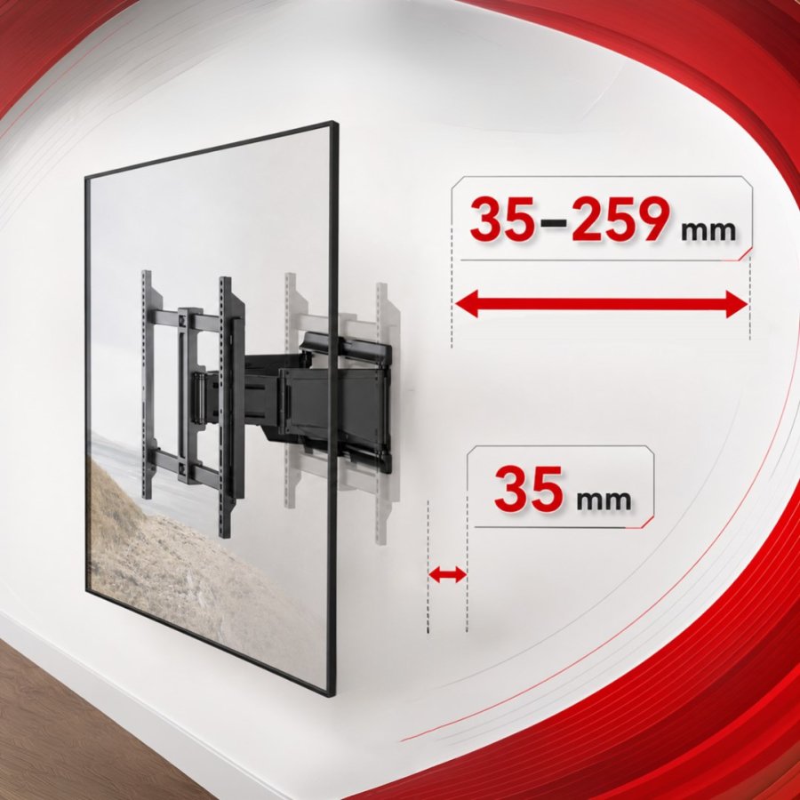 Maclean TV-beslag/oph�ng, maks. VESA 600x400, 37-90