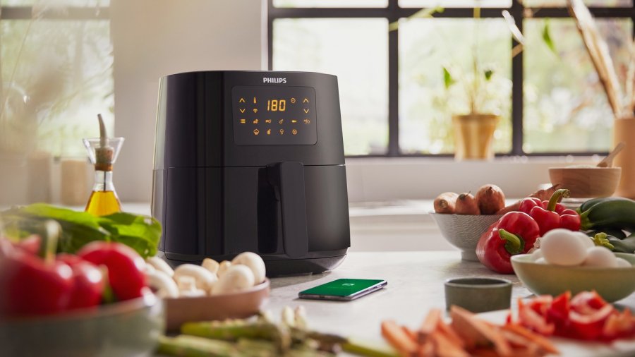 Philips 5000 series HD9255/30 frituregryde Enkelt 4,1 L Enkeltstende 1400 W Varmluftsteger Hvid #5