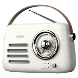SAVIO RS-02 Brbar radio, hvid #1