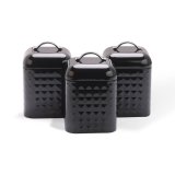 ST AF METALBEHOLDERE 3 STK MR-1676-3S-BLACK #1
