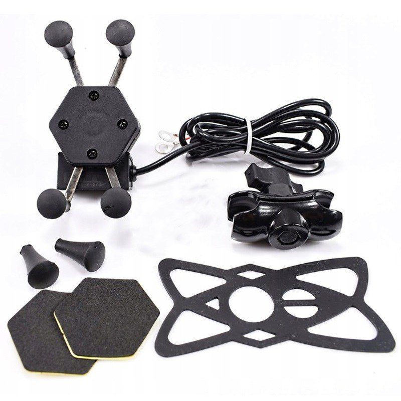 MOTORCYKEL TELEFONHOLDER FREEDCONN MC7C + BM2R FASTGRELSE AF HOVEDRR #4