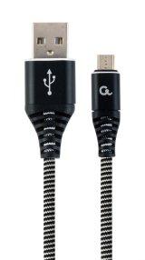 Cablexpert CC-USB2B-AMMBM-2M-BW USB-kabel USB 2.0 USB A Micro-USB B Sort #1