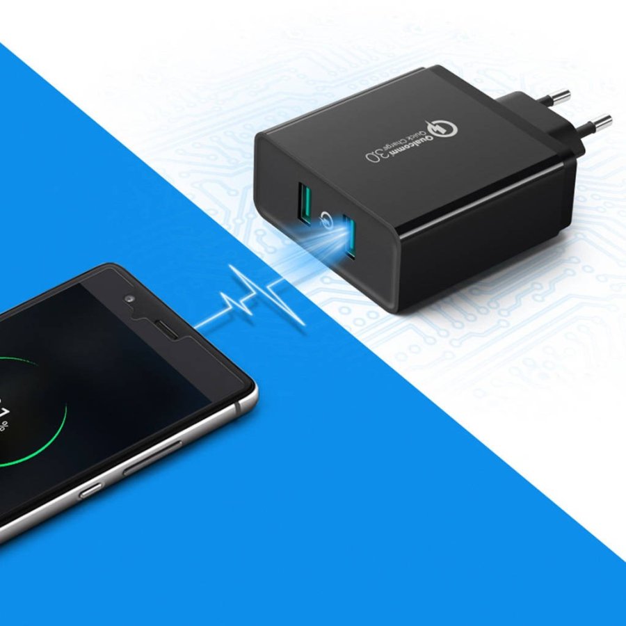Ugreen netoplader 2� USB-A 36 W QC3.0 sort (CD161) #4