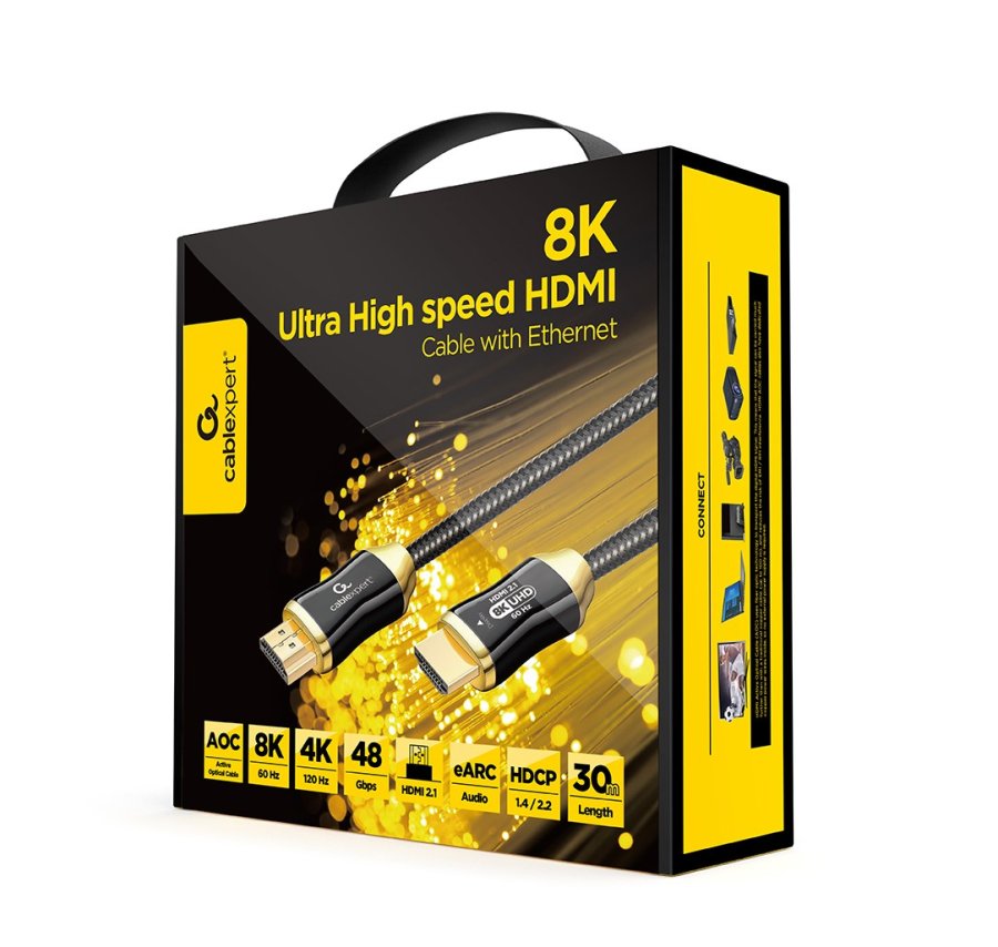 Gembird CCBP-HDMI8K-AOC-30M HDMI-kabel HDMI Type A (Standard) Sort #4