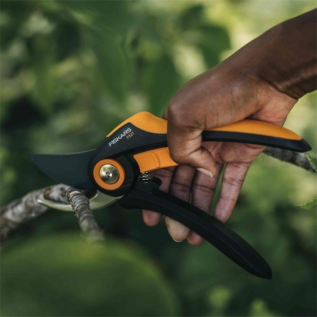 Fiskars Plus P521 beskringssaks Aflede Sort, Orange #3
