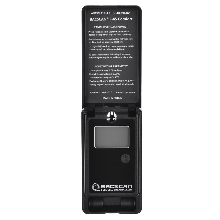 BACscan F-45 alkoholmeter 0 - 4% Sort #5