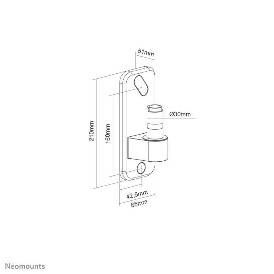Neomounts AWL75-450BL tilbehr til skrmmontering #16