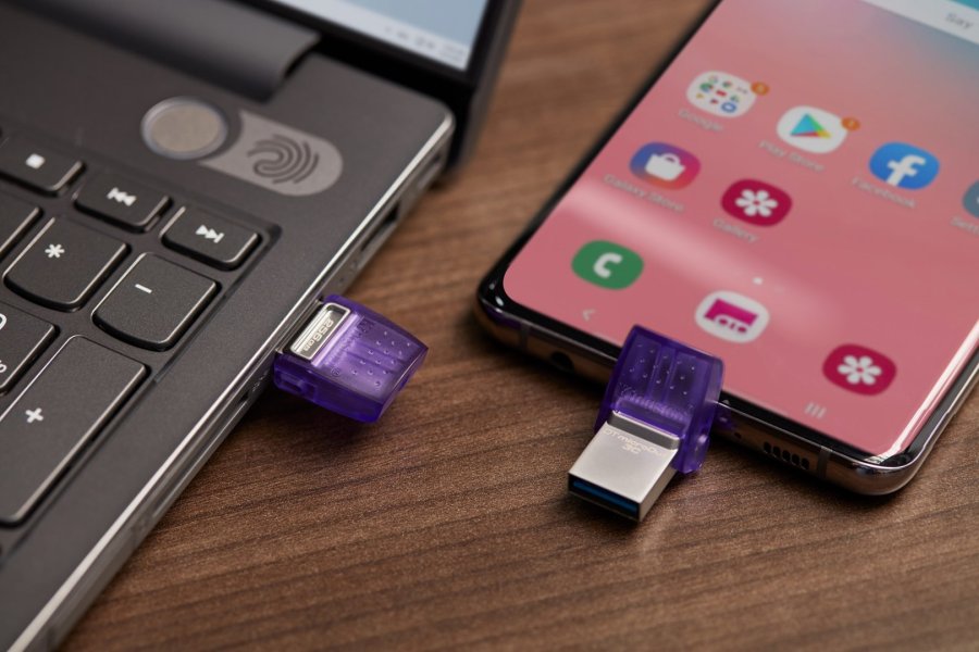 Kingston Technology DataTraveler 256 GB microDuo 3C 200 MB/s, dobbelt USB-A + USB-C #14