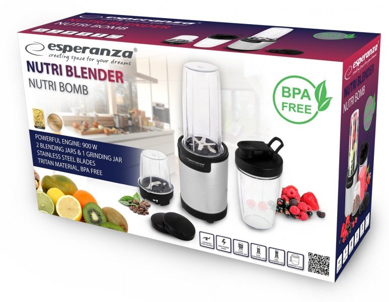 Esperanza EKM030 blender Bordplade blender 900 W Sort, Rustfrit stl #5