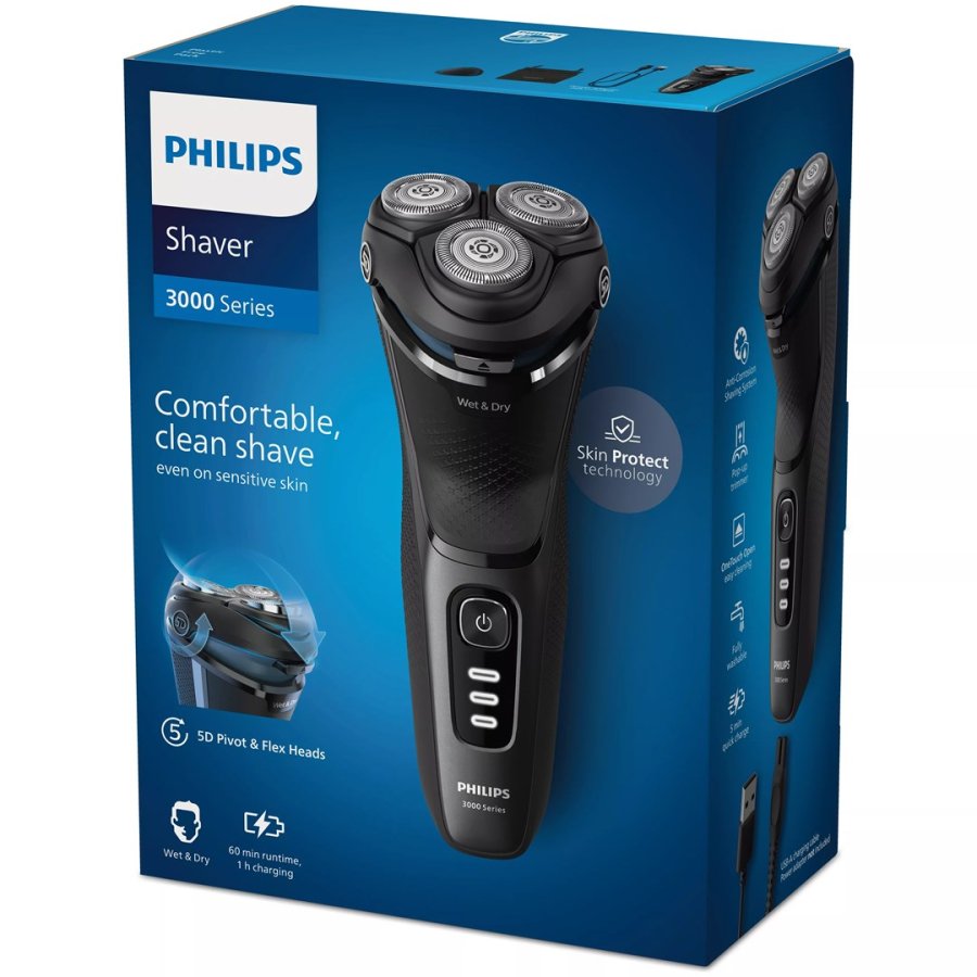 Philips Shaver 3000 Series S3244/12 Elektrisk shaver til vd og tr barbering #2