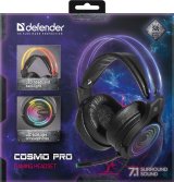 Defender Cosmo Pro Headset Ledningsf�rt Spil Sort #9