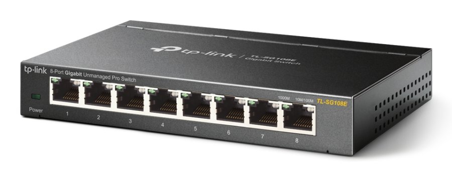 TP-Link TL-SG108E netv�rksswitch Administreret L2 Gigabit Ethernet (10/100/1000) Sort #2