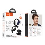 Hoco EA6 Trdlst headset med bne rer Forbindelse/musik Bluetooth Sort #4