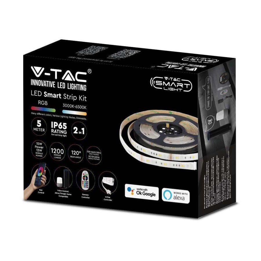 V-TAC WiFi RGB+CCT IP65 VT-5050 90-EU #5