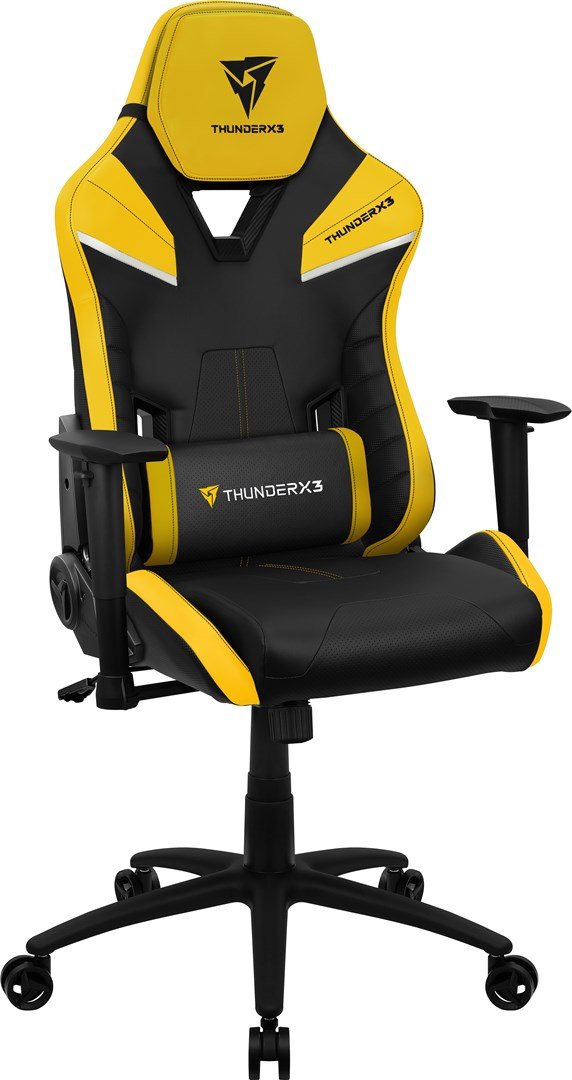 ThunderX3 TC5 Air Tech Universal gamingstol Polstret s�de Sort, Gul #2