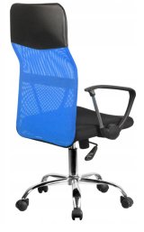 Topeshop KRZESO NEMO NIEBIESKIE Computermbel og kontorstol Polstret sde Rygln i net #2