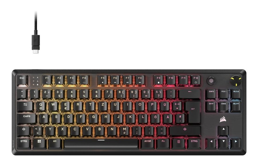 Corsair K70 CORE TKL tastatur Spil USB QWERTZ Tysk Sort #1