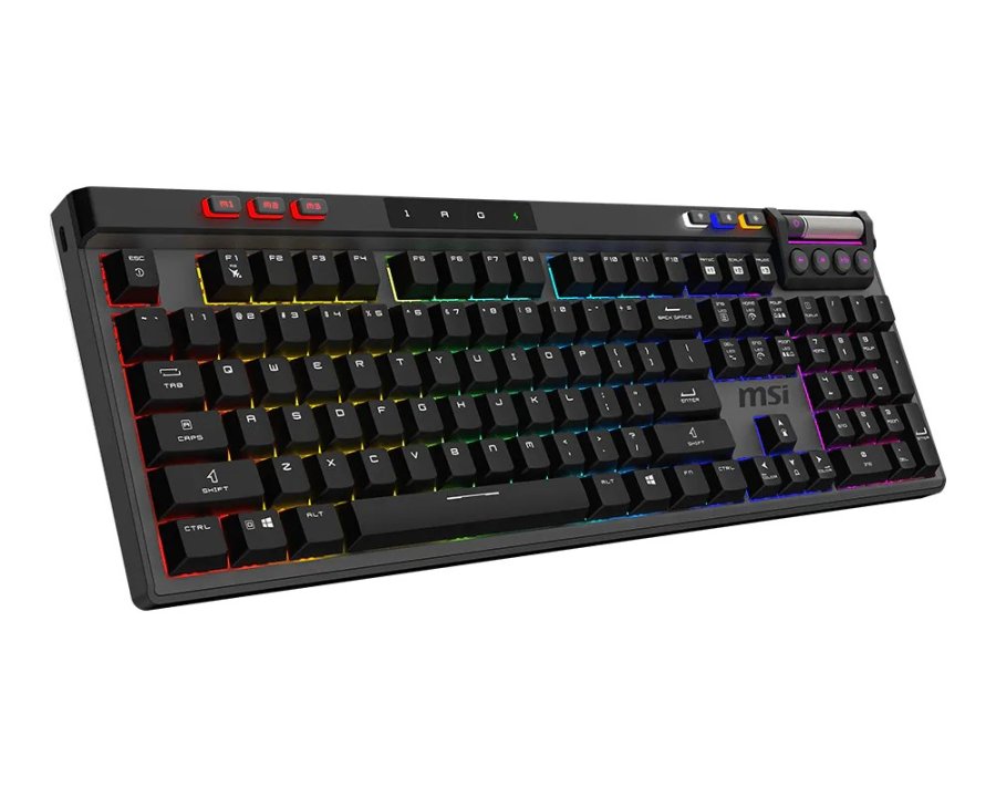 MSI STRIKE PRO WIRELESS tastatur Spil USB + Bluetooth QWERTY US engelsk Sort #3
