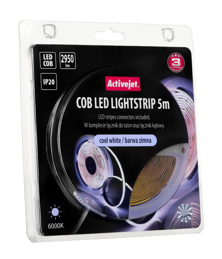 Activejet AJE-COB 5m zim led strips Universal stribelys Indendrs #4