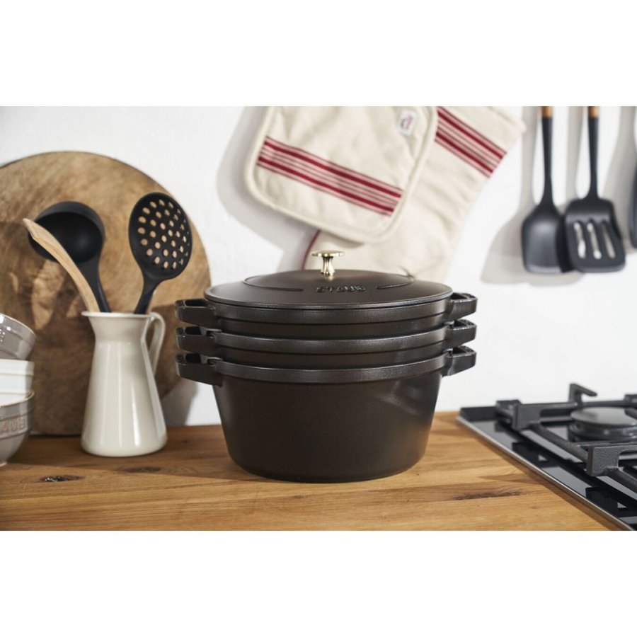 Staub La Cocotte 4,2 L Rund Stbejern Gryde bradepande #22
