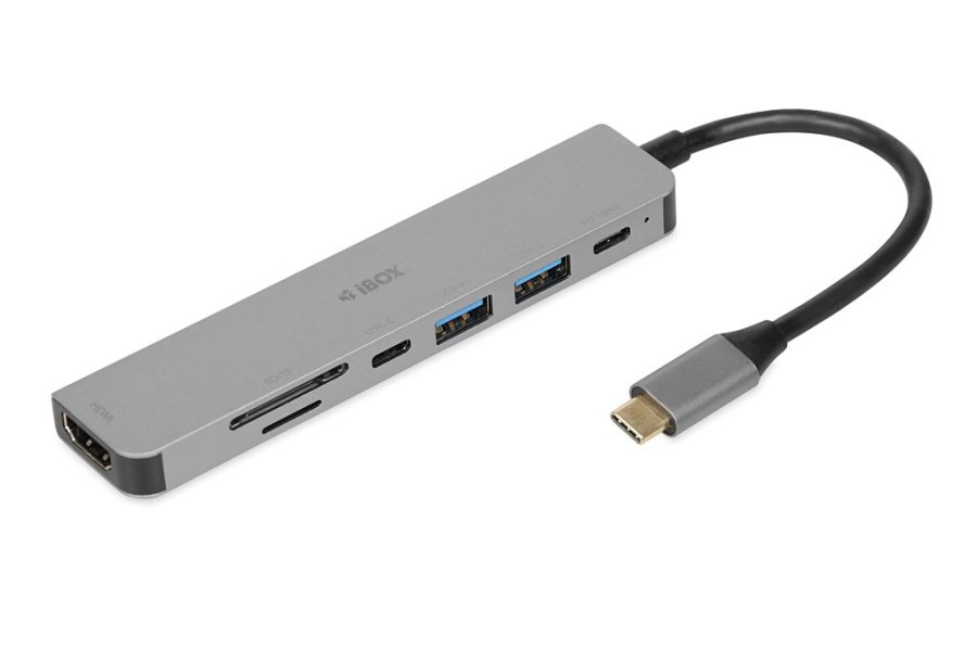 iBox IUH3SL4K interface hub USB Type-C 5000 Mbit/s Slv #7