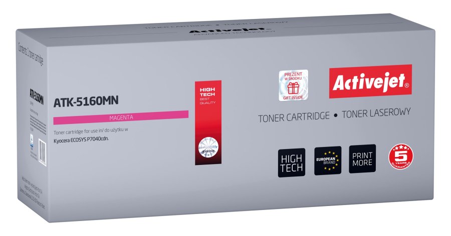 Activejet Tonerpatron ATK-5160MN (Kyocera erstatning TK-5160M; Supreme; 12000 sider; rd) #1