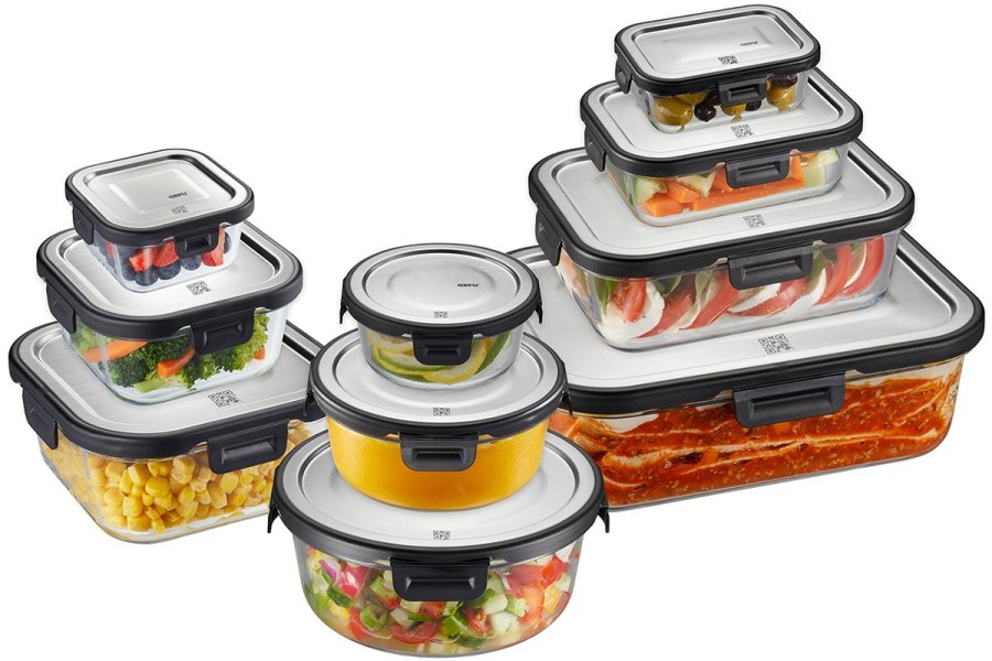 GEFU 12757 enhed til madopbevaring Firkant Container 0,8 L Sort, Transparent 1 stk #6